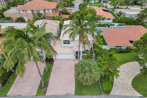 Villa Pine is the 2 story home on the right