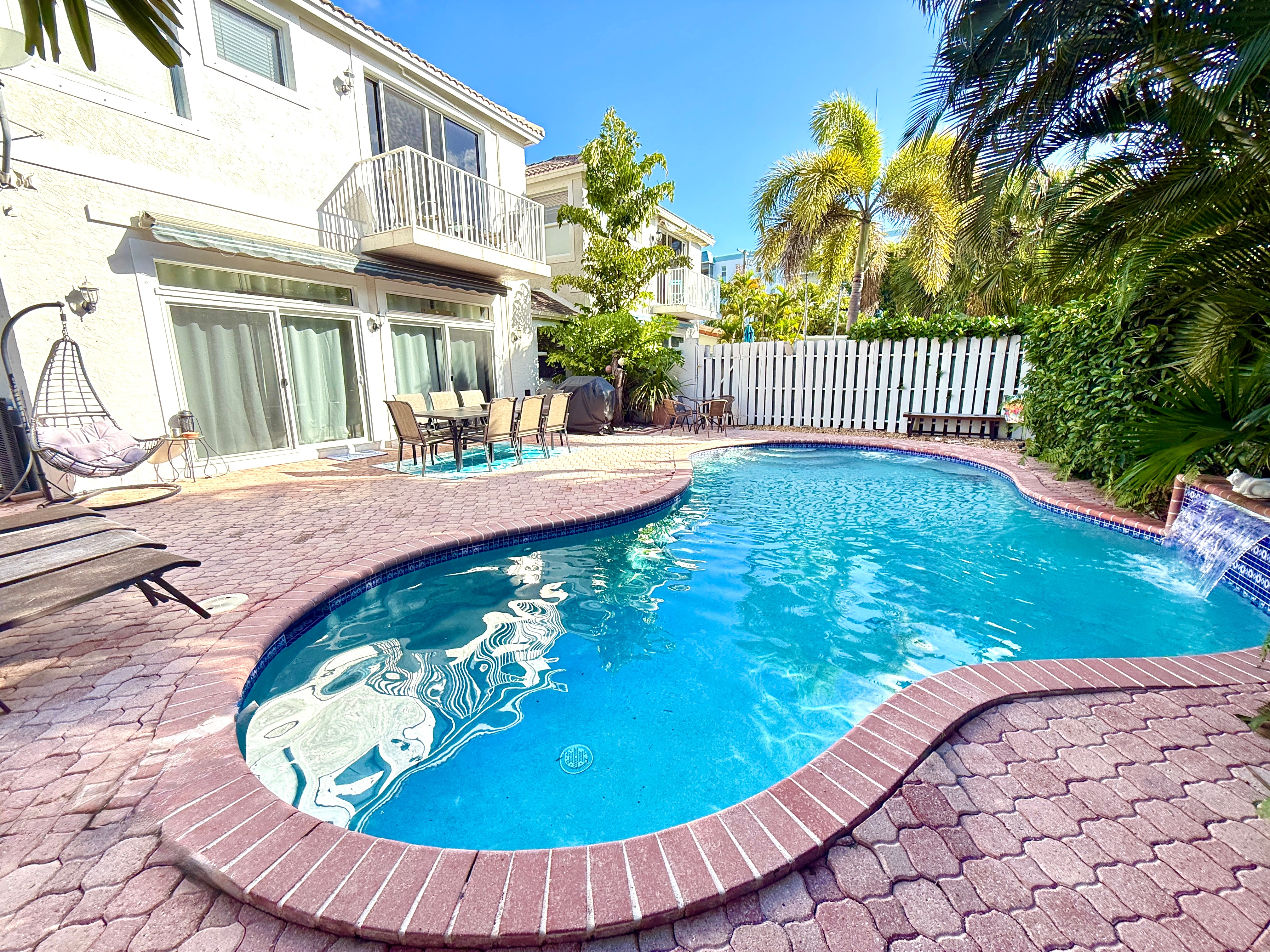 Lots of seating by the pool for BBQ or just relaxing