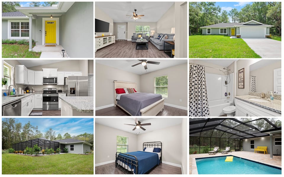 Heated Pool Cheerful, Pet- friendly 3 Bedroom - Citrus Springs
