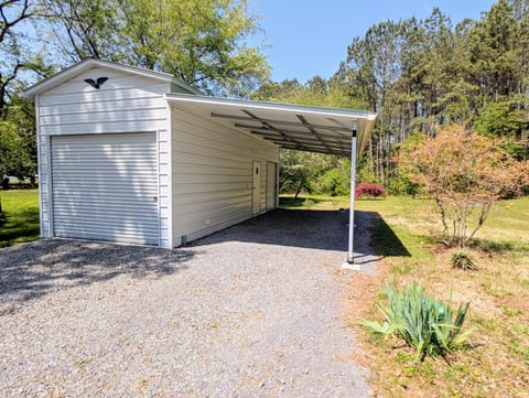 Carport with power and lighting