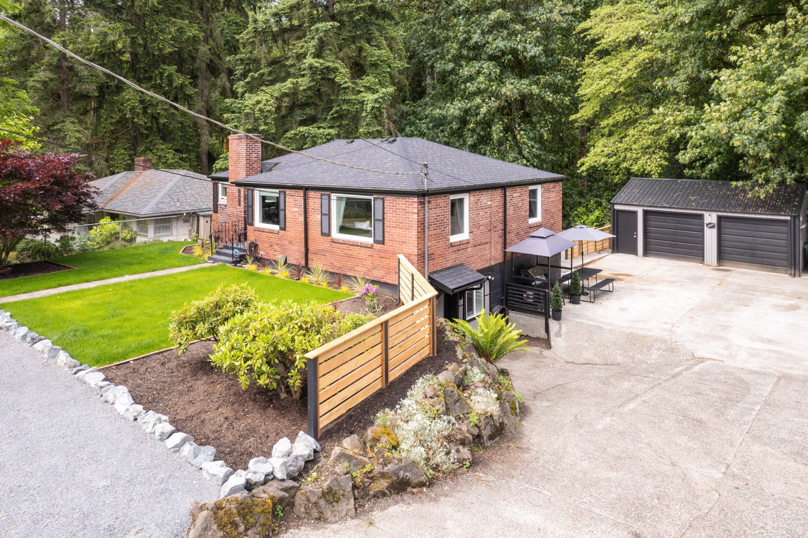 The entire two-unit property offers plenty of spacious room and ample parking, ensuring everyone has a comfortable and exciting stay.