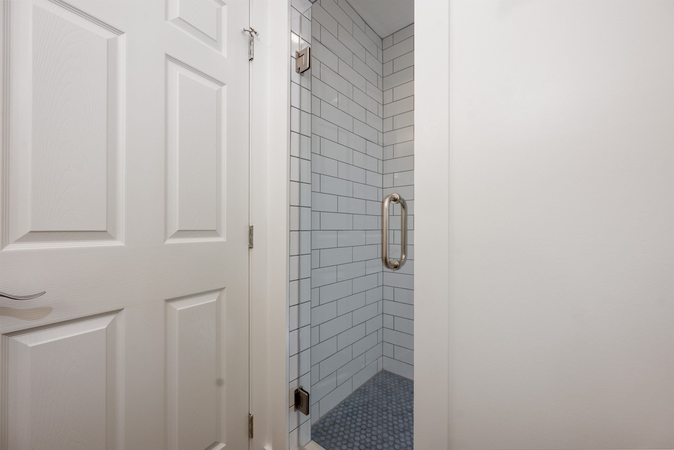 Primary Bathroom- Upstairs, walk-in shower, double vanity Primary Bathroom- Upstairs, walk-in shower, double vanity - Lakey McLakehouse - Robbinsville