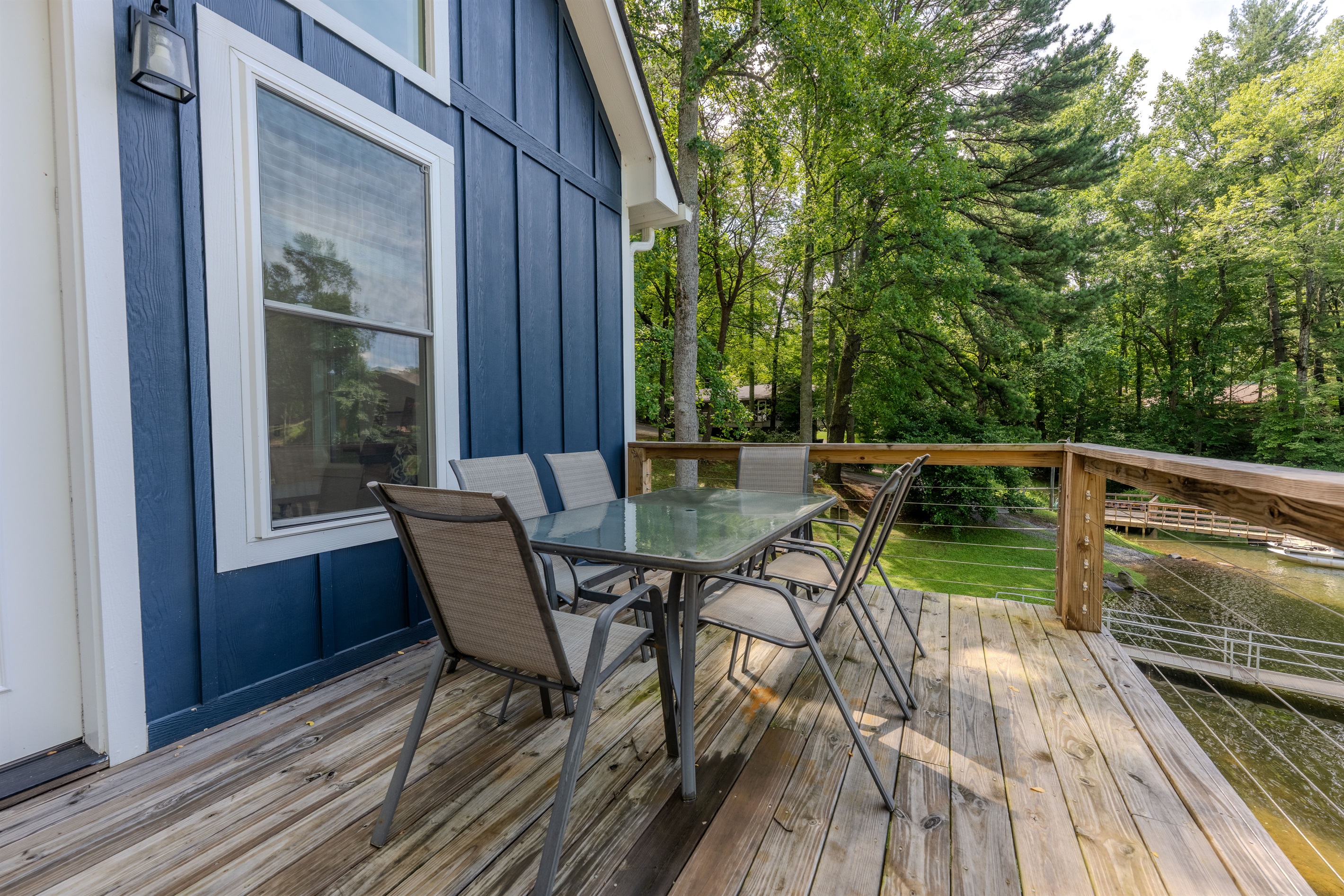 Main level- Deck with lake views, smoker, and outdoor dining Main level- Deck with lake views, smoker, and outdoor dining - Lakey McLakehouse - Robbinsville