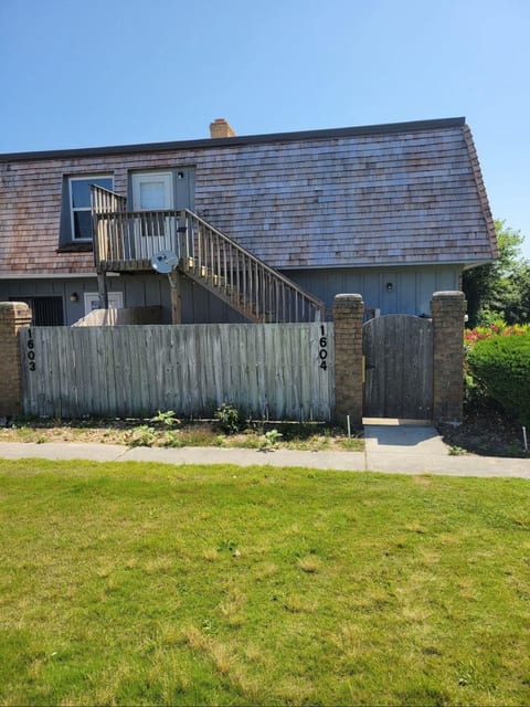2nd floor upstairs unit outside 
