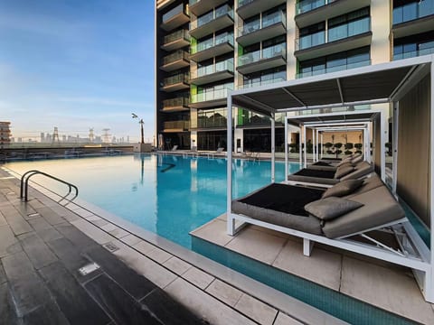 JVC Luxury 1BR | Elegant Finishes & Balcony + Pool