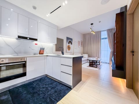 JVC Luxury 1BR | Elegant Finishes & Balcony + Pool