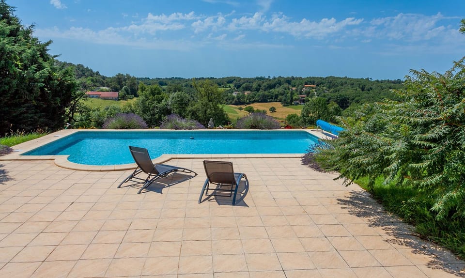 The pool in July