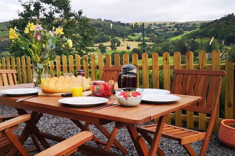 Hillside Cottage with epic views near Llangollen