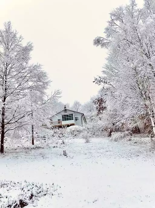 Winter wonderland! (the view of the house from the road) Winter wonderland! (the view of the house from the road) - Berushka Cottage - Fleischmanns