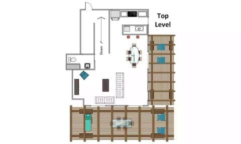 Floorplan - Top Floor/Living Area