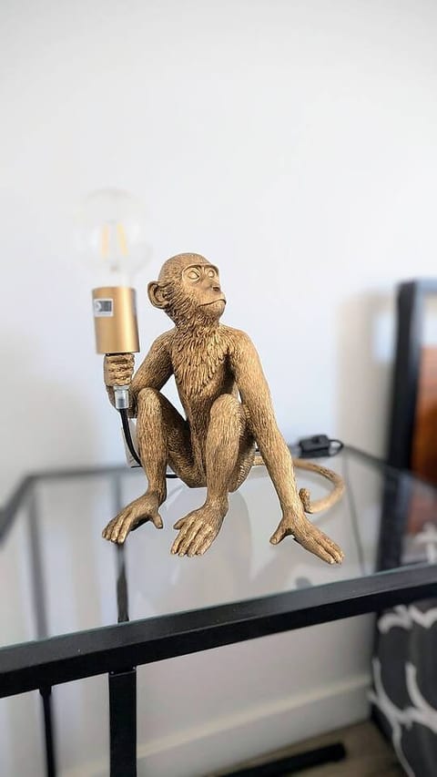 Whimsical monkey lamp for playful decor