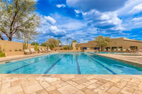 Community heated lap pool
