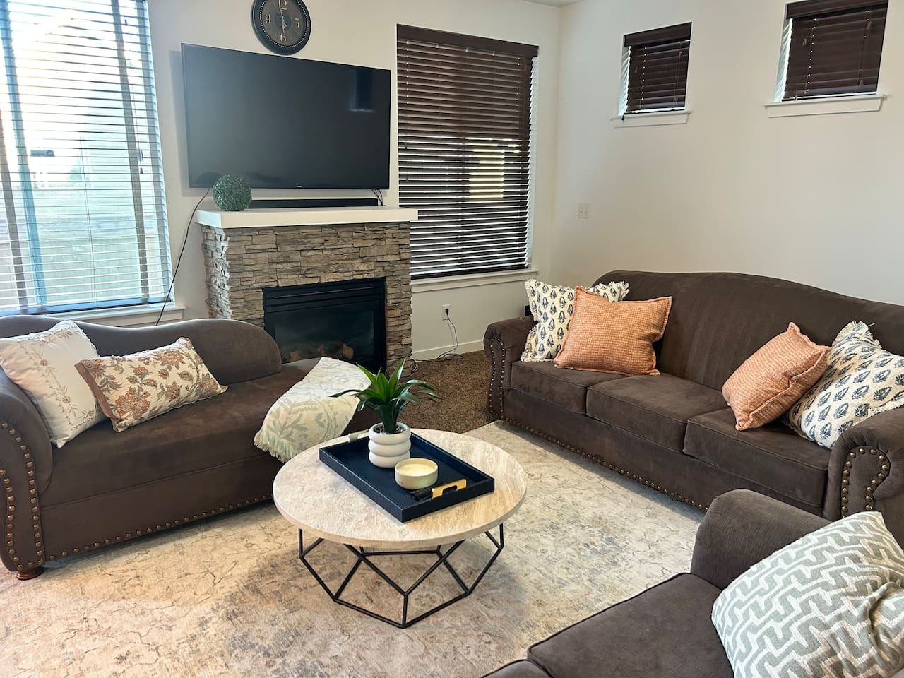 spacious living room