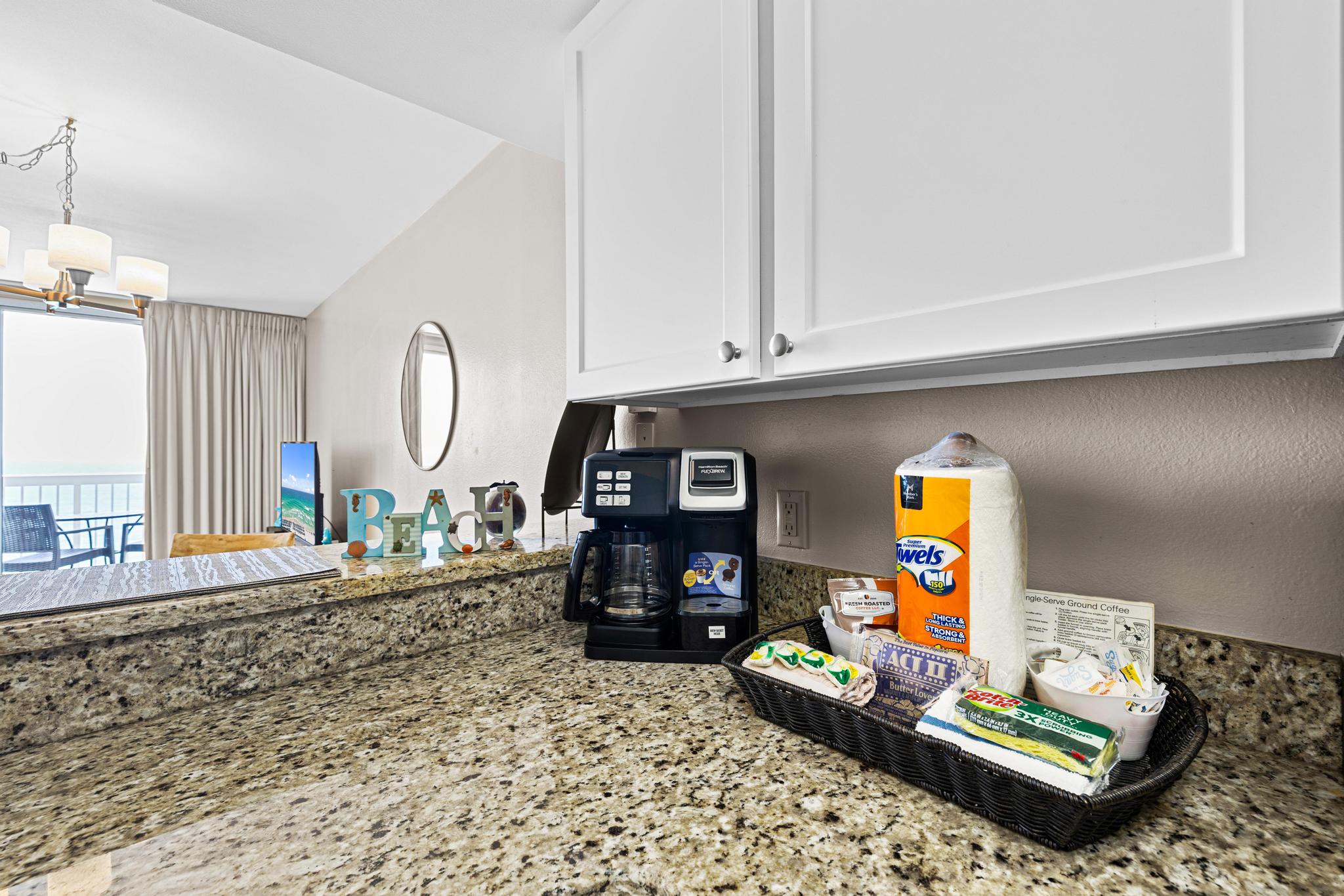 Kitchen and start up supplies - Pelican Beach 1710 - Destin