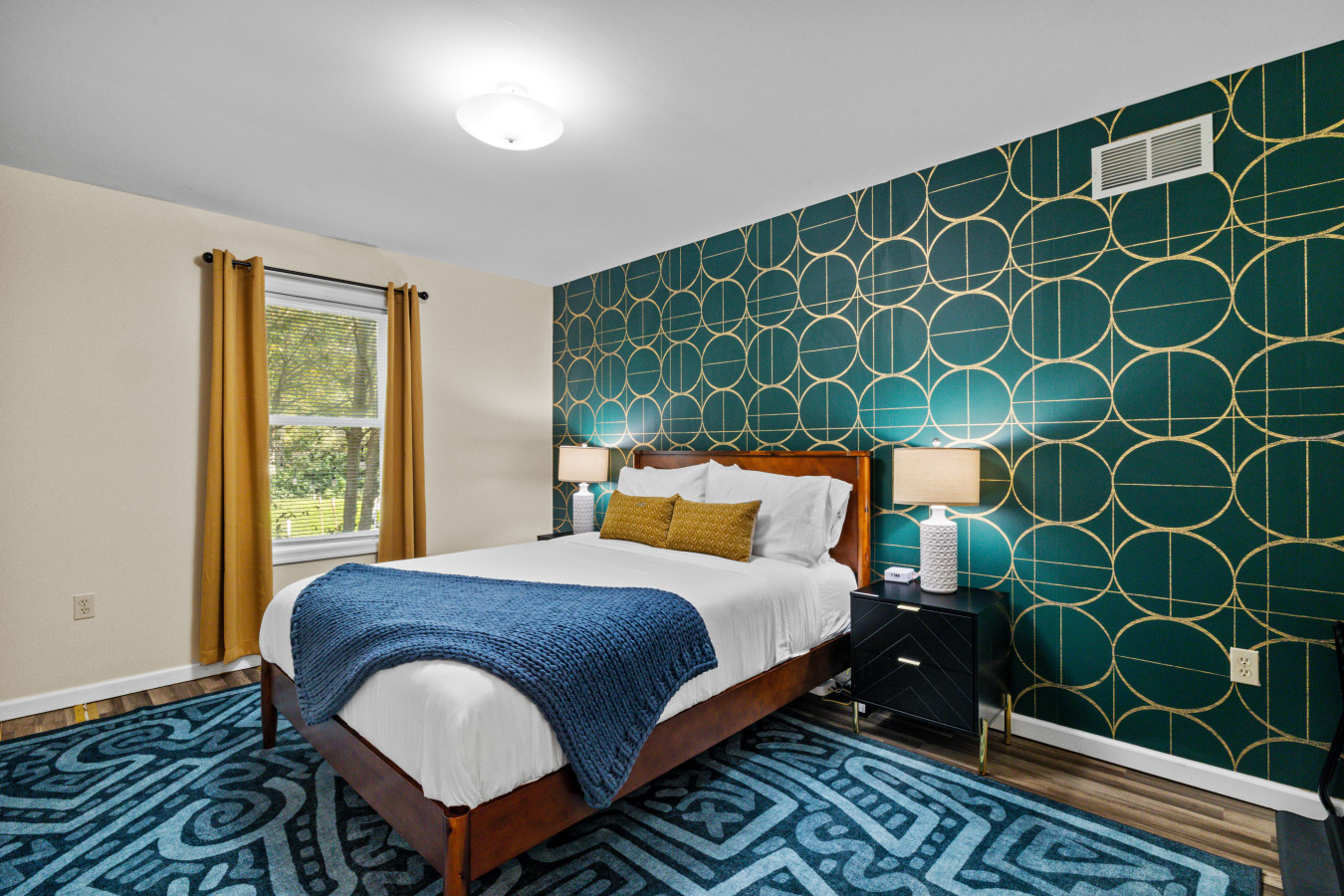 This extra (5th) bedroom offers additional space and a quiet place to unwind.