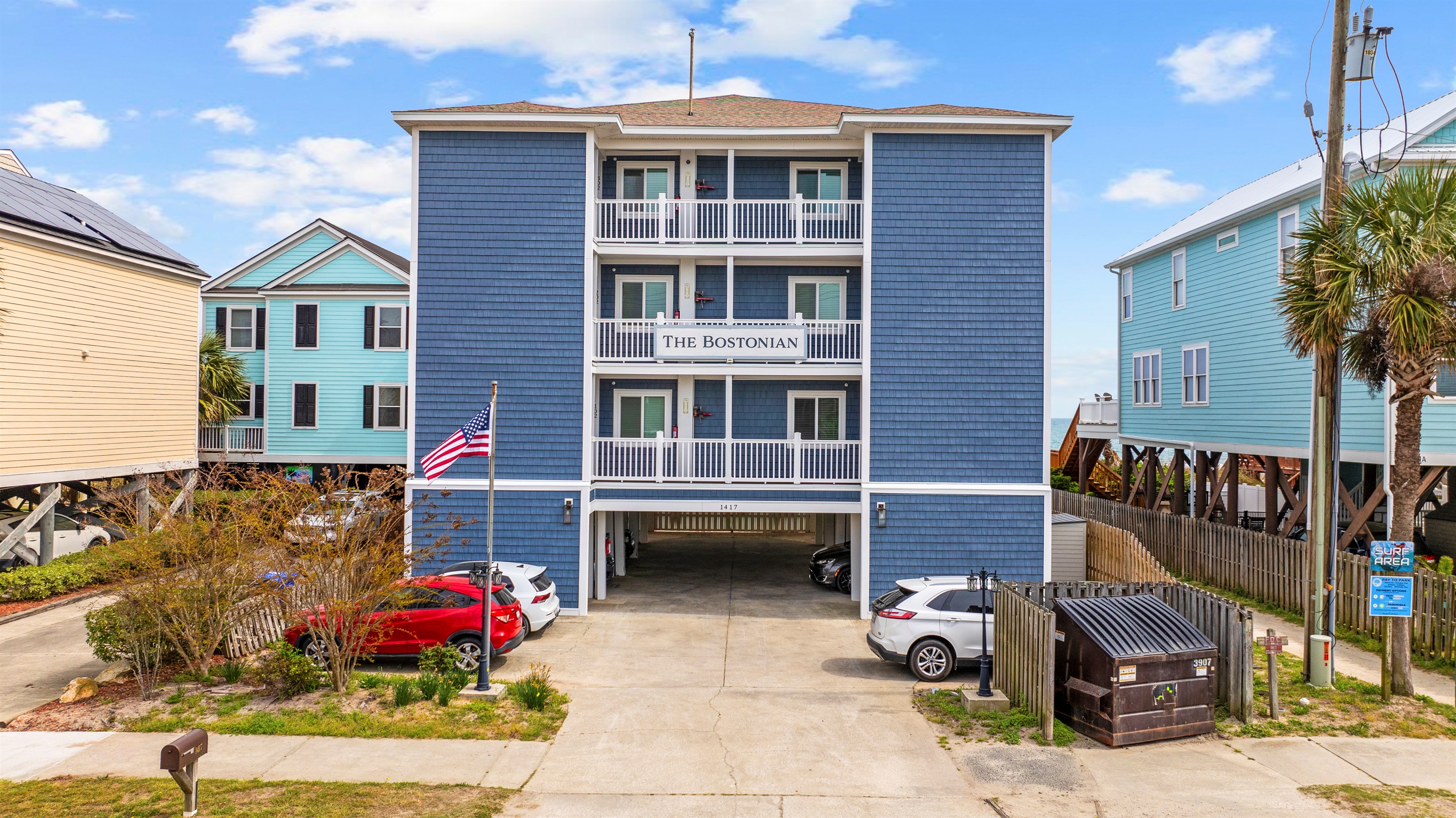 Parking passes required, no more than 2 vehicles allowed - golf carts count as one vehicle