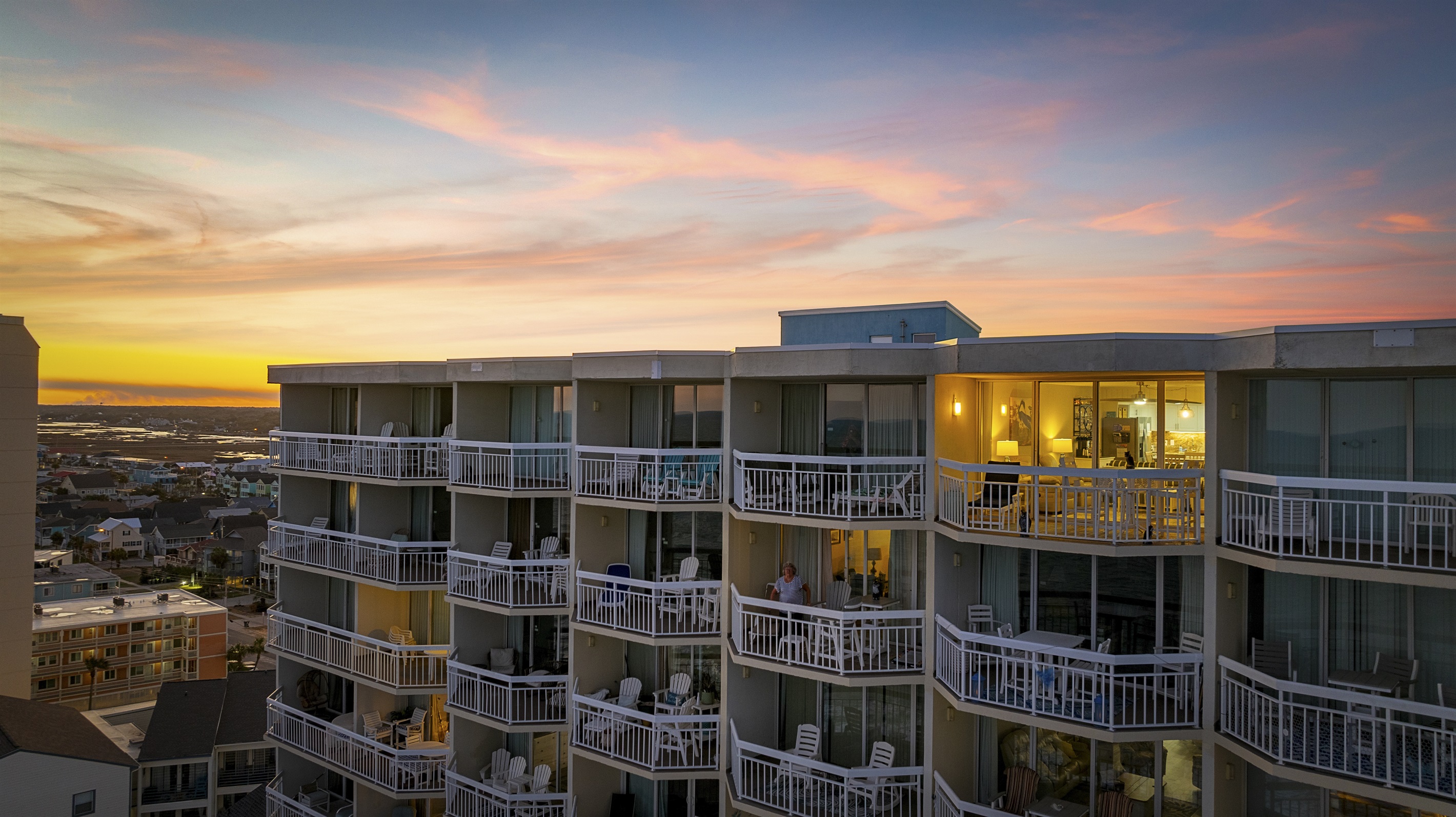 Penthouse level! 15th floor!