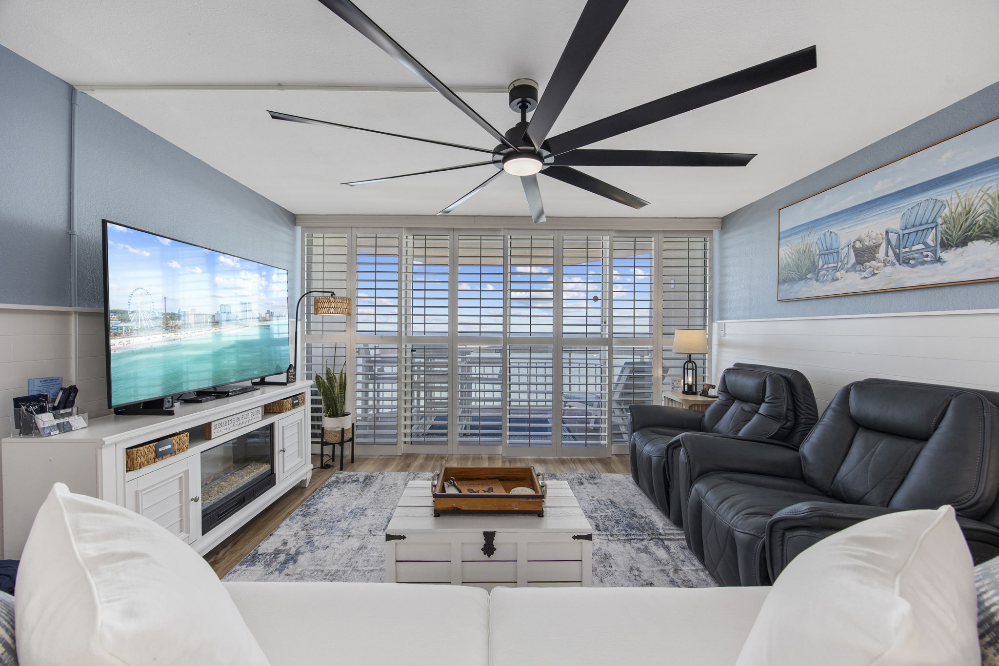 Plantation shutters open and close!