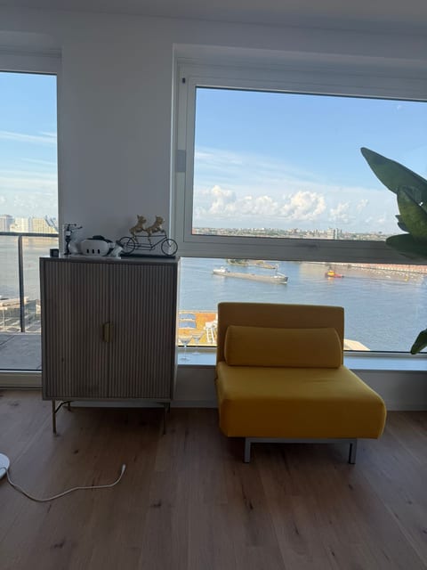 Modern apartment in Amsterdam with view