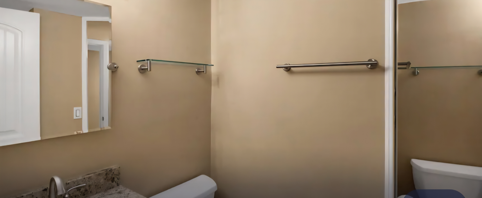 2nd floor hall bath with walk in shower