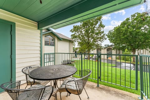 Start the morning outside or wind down in the evening on your private patio overlooking the courtyard.