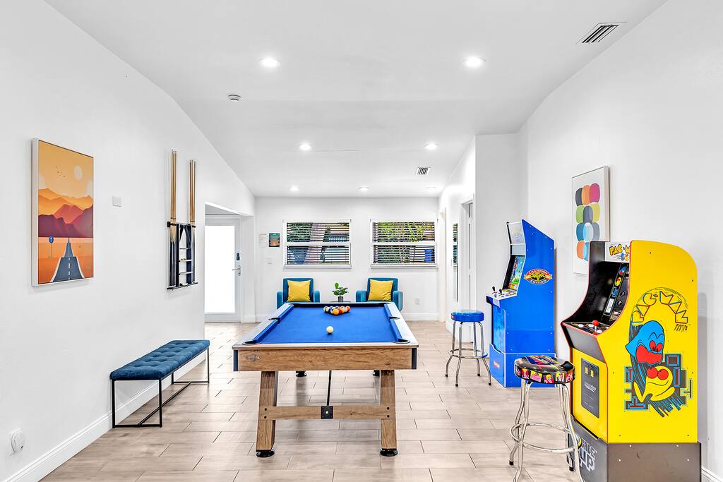 private-jungle-pool-home-or-arcade-games-and-pool/
