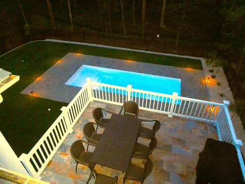 Night view of pool