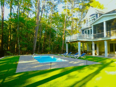 Pool view from yard
