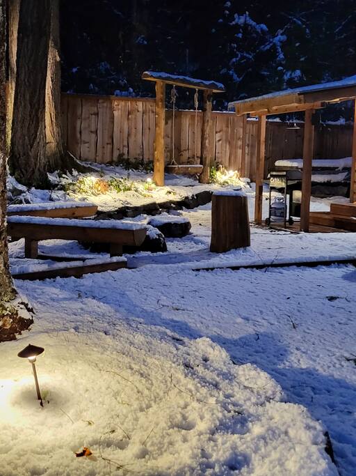 Even in the dark you can enjoy the outdoors.