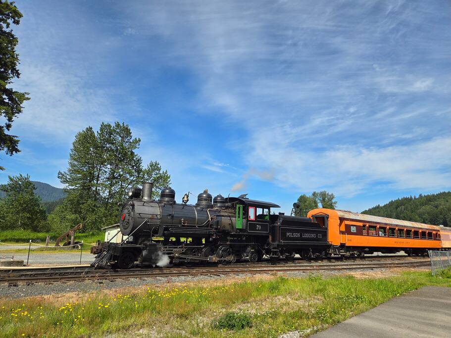 Take the steam train from Elbe.