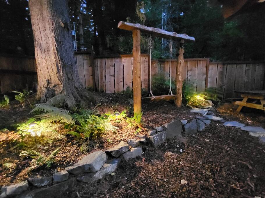 Enjoy the custom-made swing.