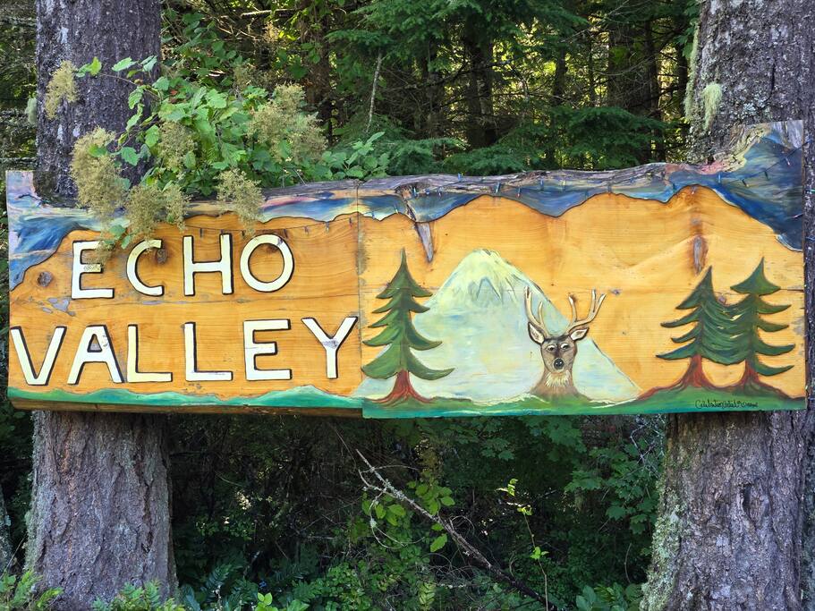 Entry sign to the community