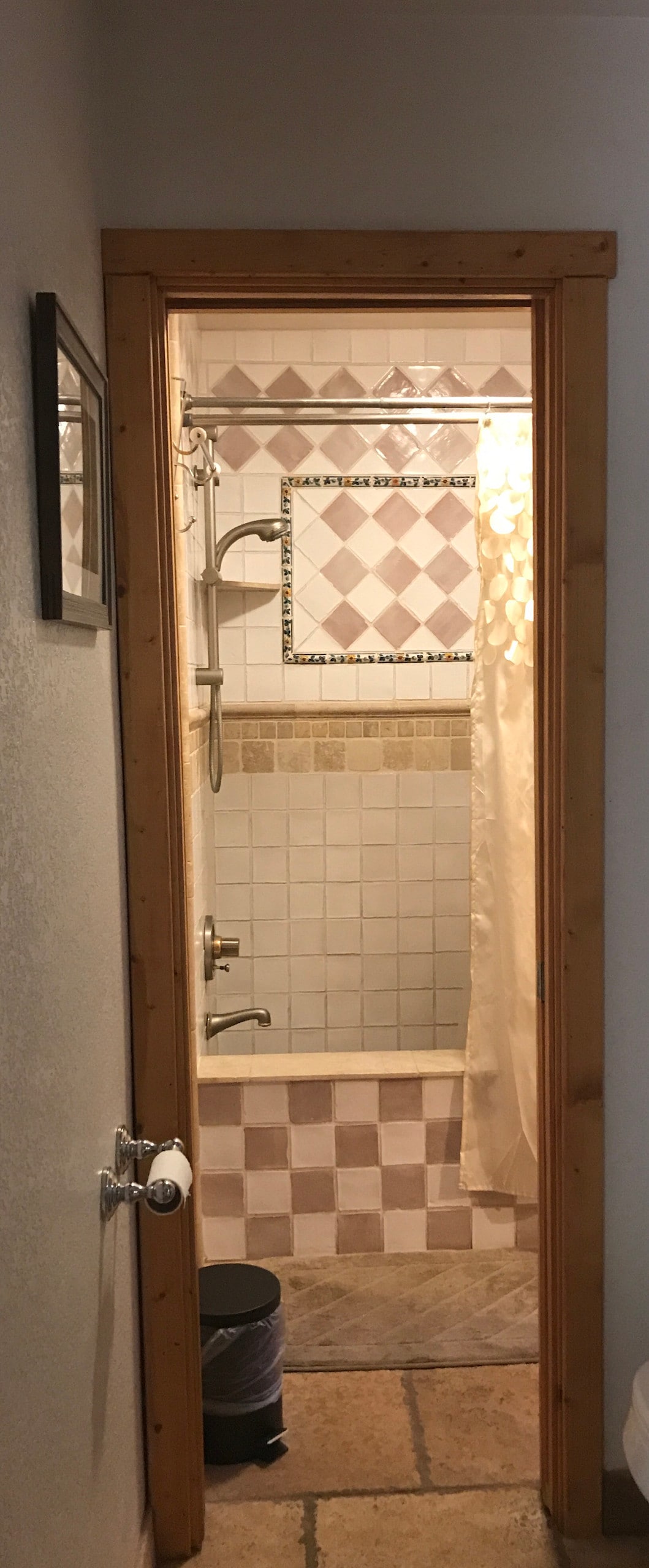 custom tiled bath and shower