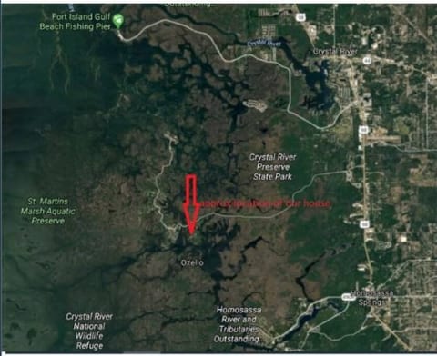 Approximate location of the house