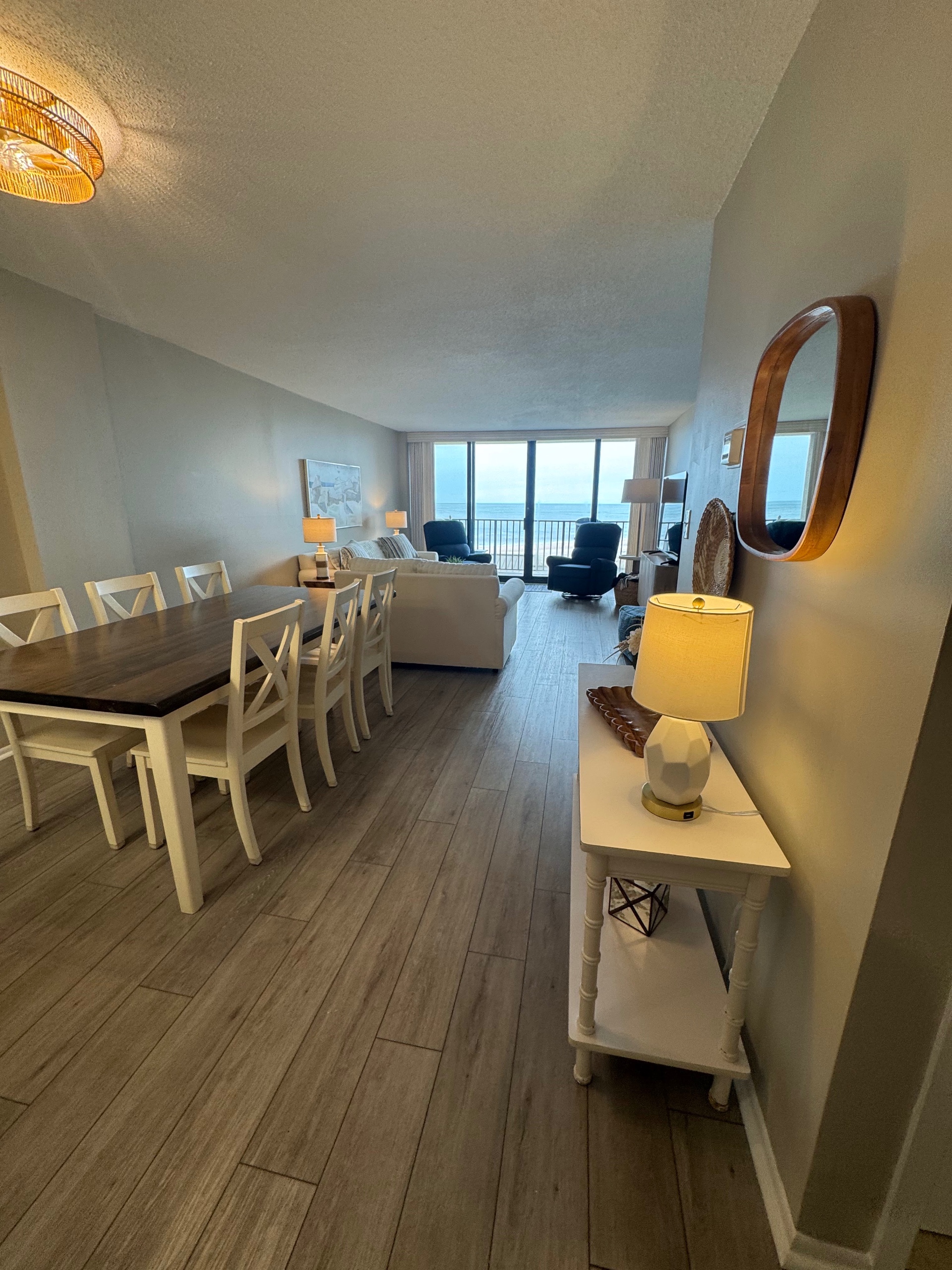 View from entryway Serving Sand East