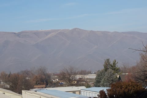 Scenic view of the Lewiston hill from our house