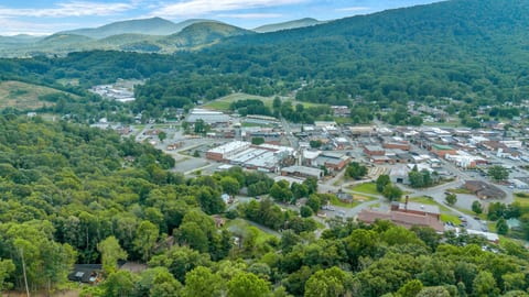 West Jefferson View and Mountains 