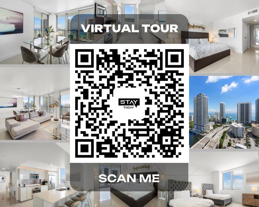 Unlock an exclusive experience with our QR code for a virtual tour of this stunning space! Simply scan and step into a fully immersive walkthrough - get a true feel of every detail before you even arrive. Explore the beauty & comfort of our property.