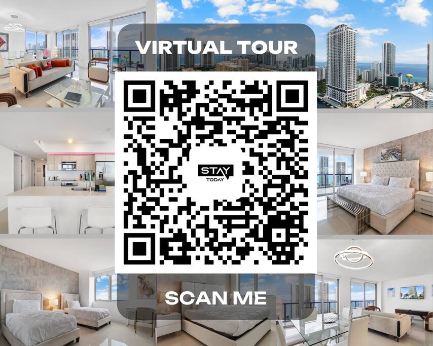 Unlock an exclusive experience with our QR code for a virtual tour of this stunning space! Simply scan and step into a fully immersive walkthrough - get a true feel of every detail before you even arrive. Explore the beauty & comfort of our property.
