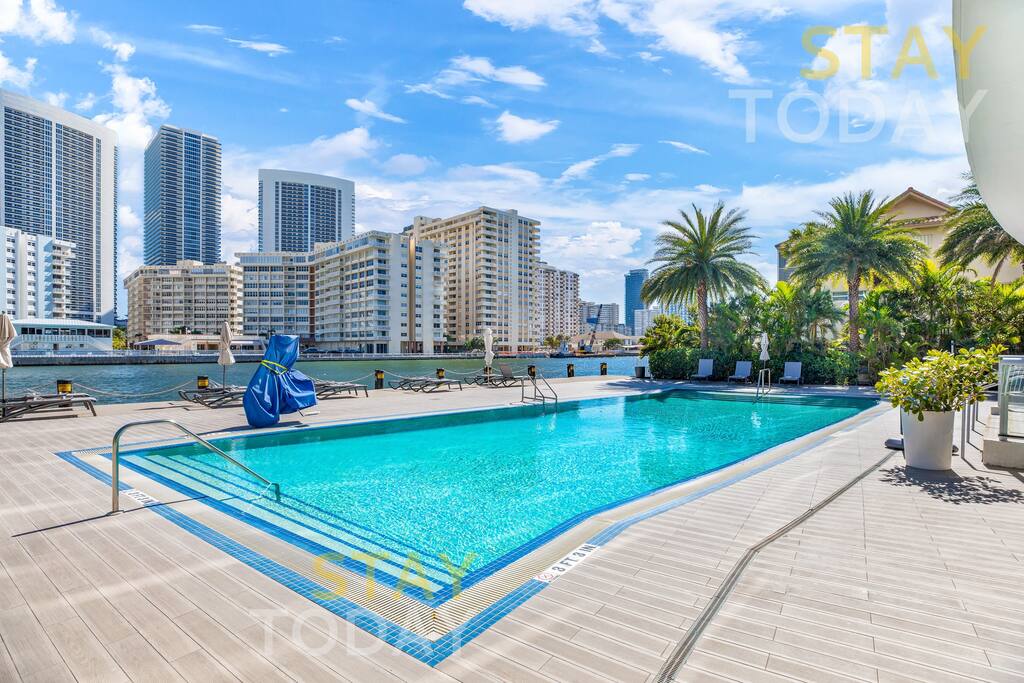 Clean and inviting pool area, offering a relaxing environment to unwind. Whether you're taking a dip or lounging by the water, it's the perfect spot to enjoy a peaceful day in the sun.
