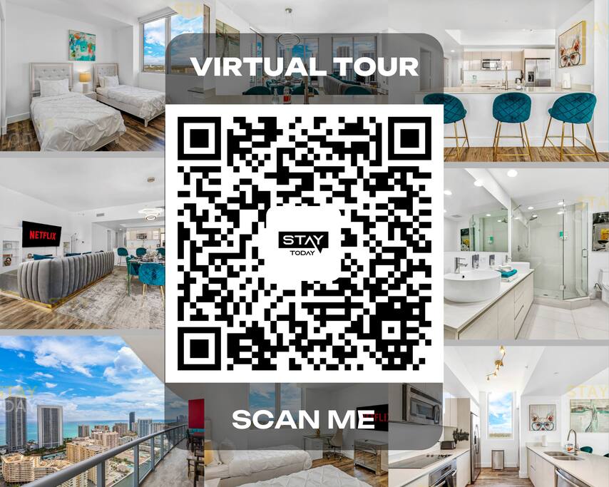 Unlock an exclusive experience with our QR code for a virtual tour of this stunning space! Simply scan and step into a fully immersive walkthrough - get a true feel of every detail before you even arrive. Explore the beauty & comfort of our property.