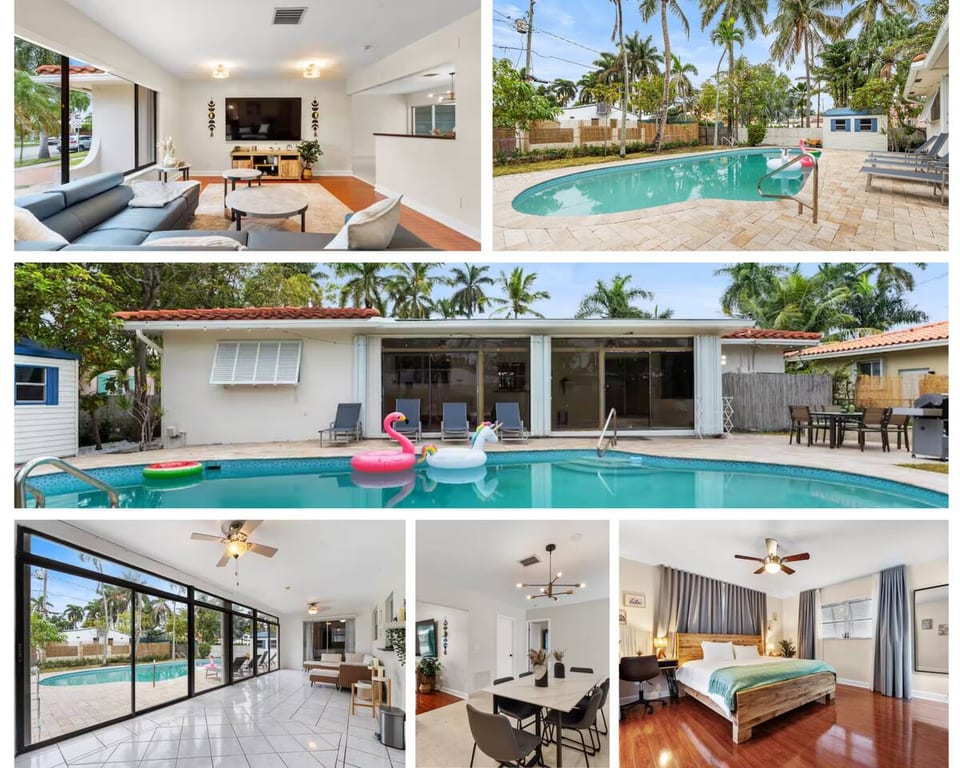 Coastal Retreat w Pool  𝙗𝙮 𝙎𝙏𝘼𝙔-𝙏𝙊𝘿𝘼𝙔 | Hollywood Beach - Hollywood