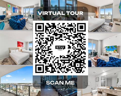 Unlock an exclusive experience with our QR code for a virtual tour of this stunning space! Simply scan and step into a fully immersive walkthrough - get a true feel of every detail before you even arrive. Explore the beauty & comfort of our property.