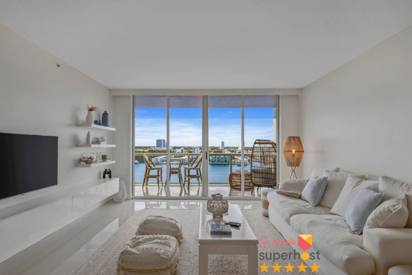 Step into the heart of the condo, where natural light fills the space and panoramic views set the scene. Relax on the plush couch, enjoy your favorite shows, or step onto the balcony to soak in the coastal breeze.