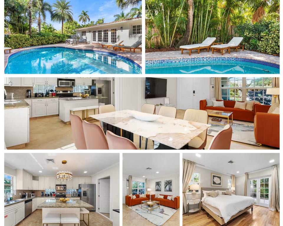 Family-Friendly Coastal Escape with Private Pool 𝙗𝙮 𝙎𝙏𝘼𝙔-𝙏𝙊𝘿𝘼𝙔 | Bel Air Ave - Pompano Beach