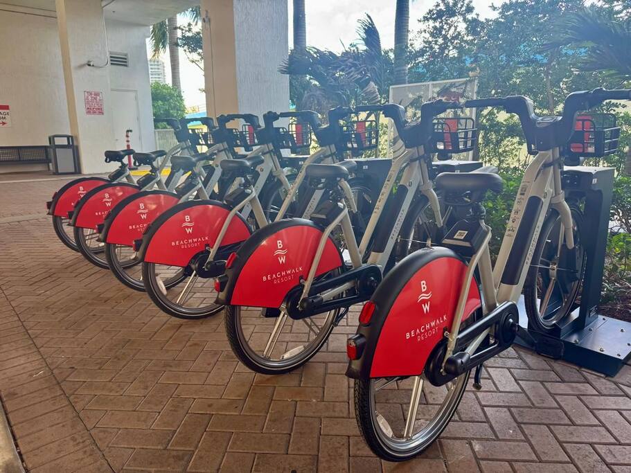 Electric bikes are available for your use during your stay