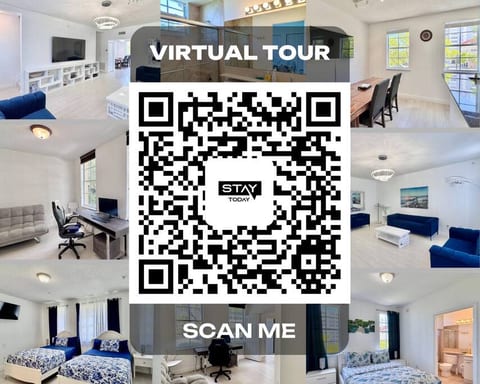 Unlock an exclusive experience with our QR code for a virtual tour of this stunning space! Simply scan and step into a fully immersive walkthrough - get a true feel of every detail before you even arrive. Explore the beauty & comfort of our property.