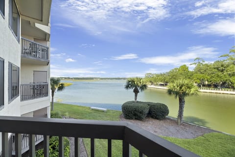 You  feel as if you are hanging over the water from your second floor perch