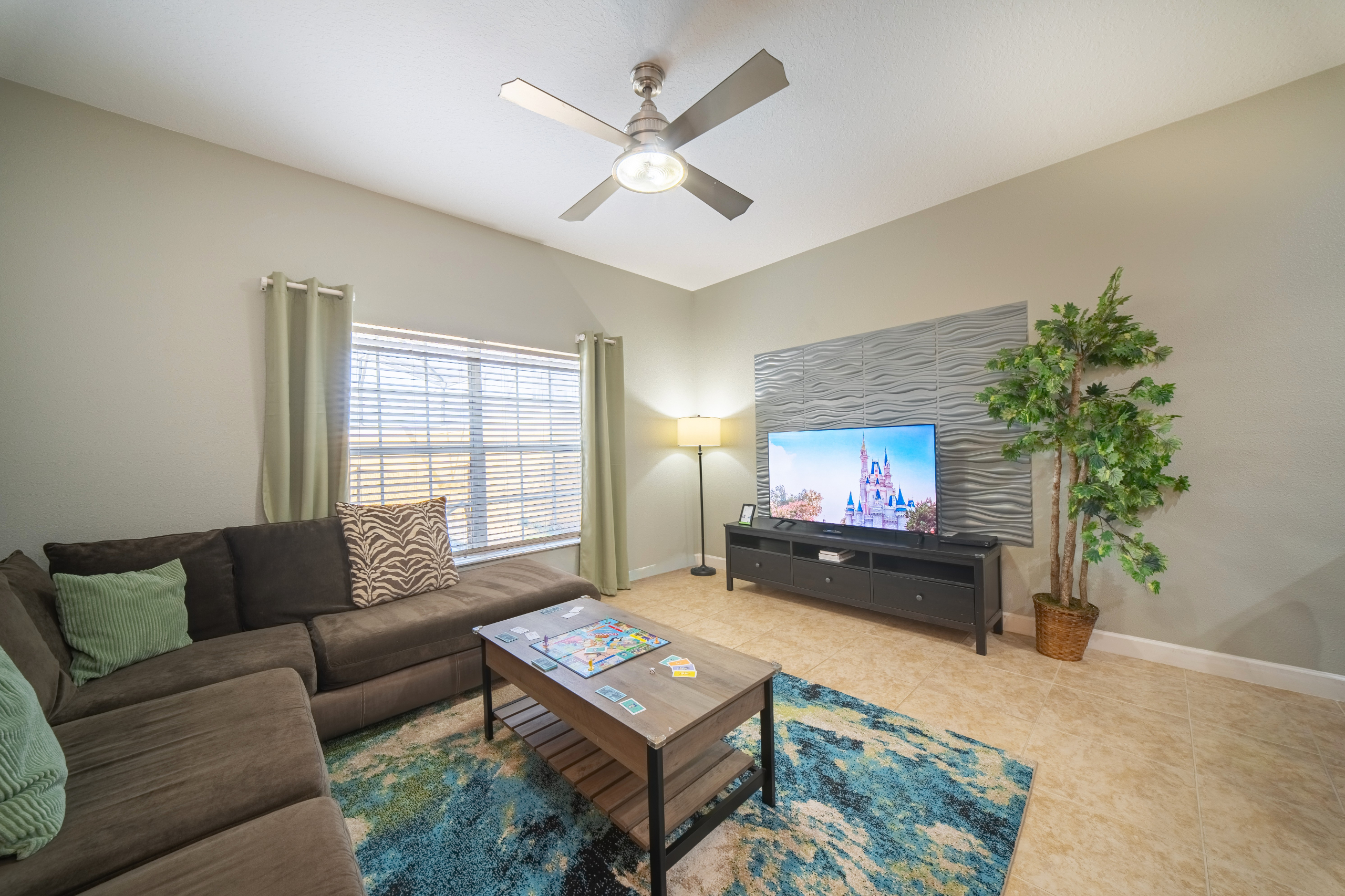 Movies, games or conversation and room for all!