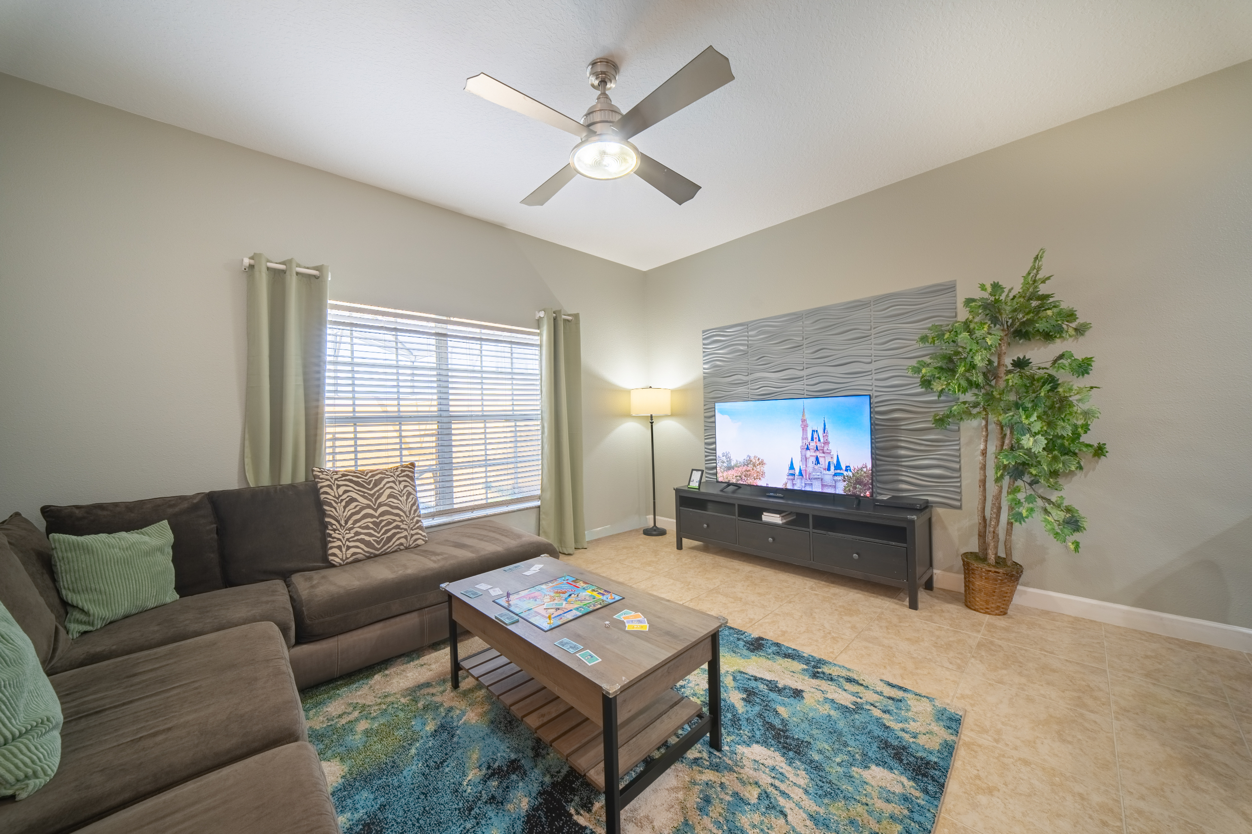 Catch the game, settle in for a movie or simply relax—the open living and dining spaces let everyone do their own thing while still being together.